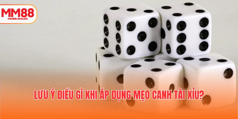 Lưu ý điều gì khi áp dụng mẹo canh tài xỉu?